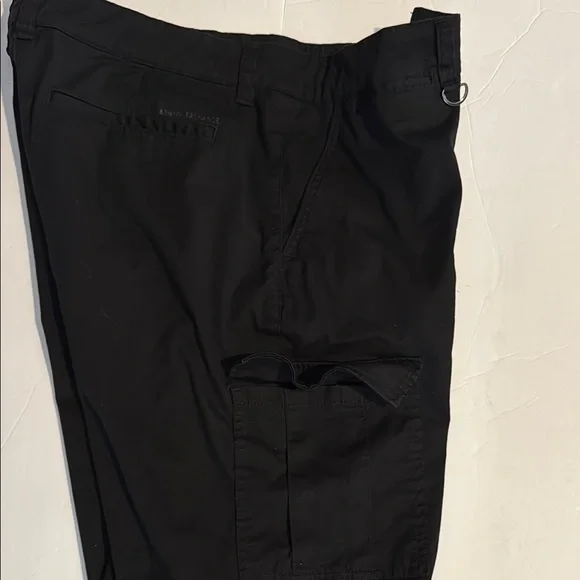 Armani exchange Men's Black Cargo Shorts - Picture 4 of 6